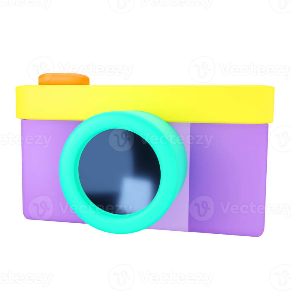 Mirrorless Camera. 3D rendering. png
