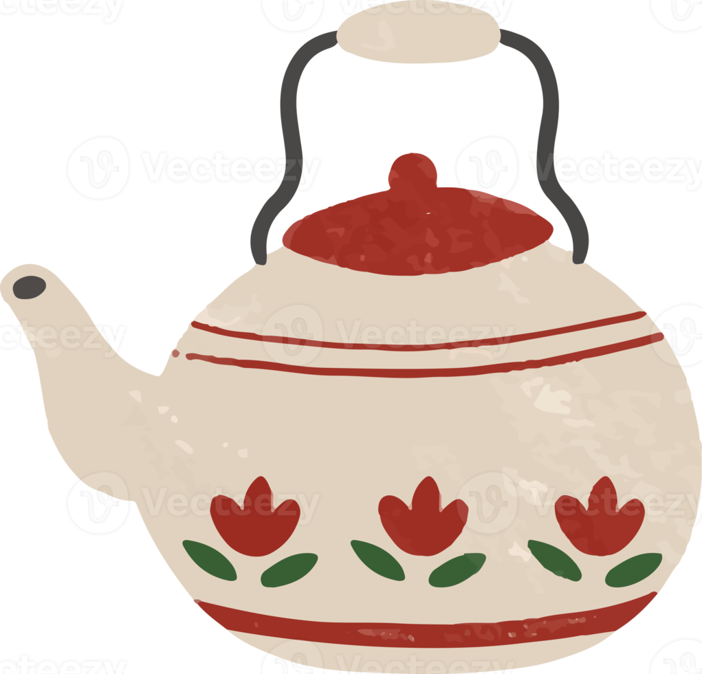 Hand Drawn Teapot png