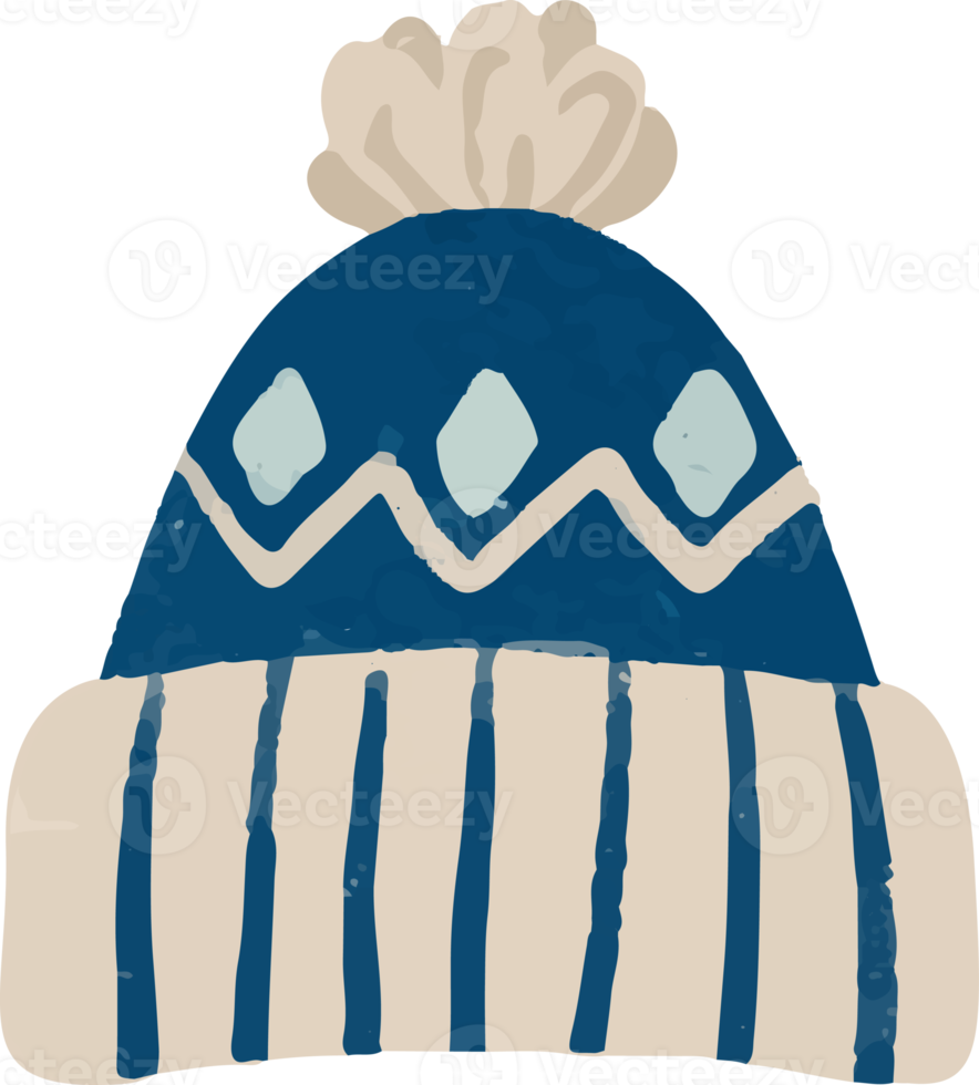 mano disegnato inverno cappello png