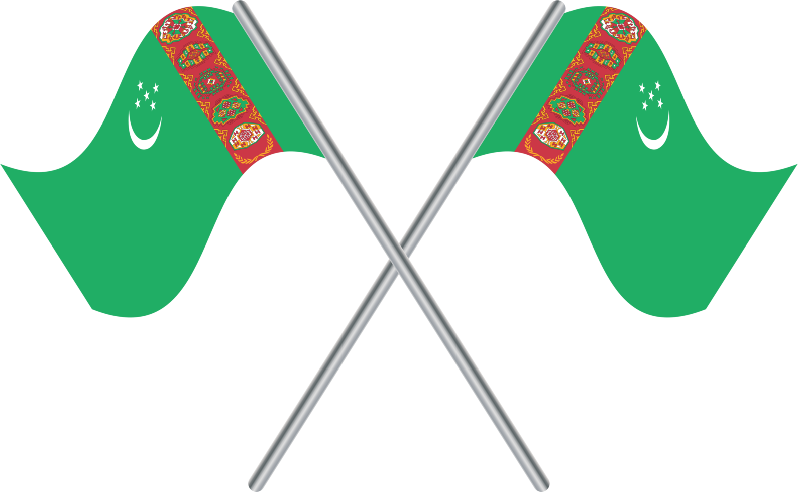 bandiera del turkmenistan png