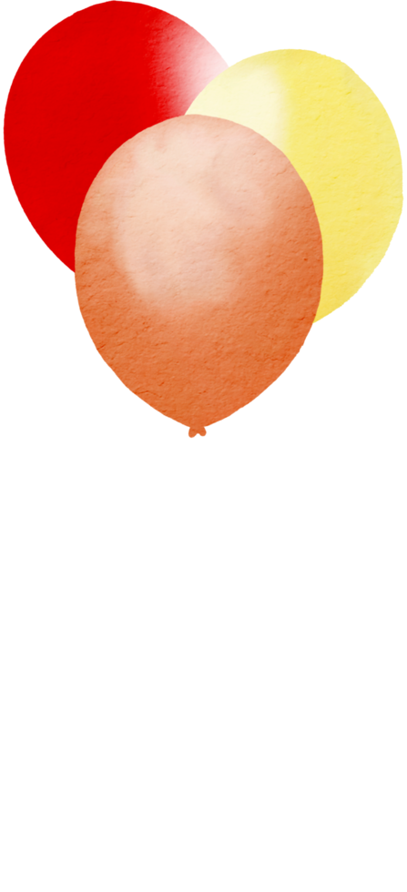 ballon water colour png