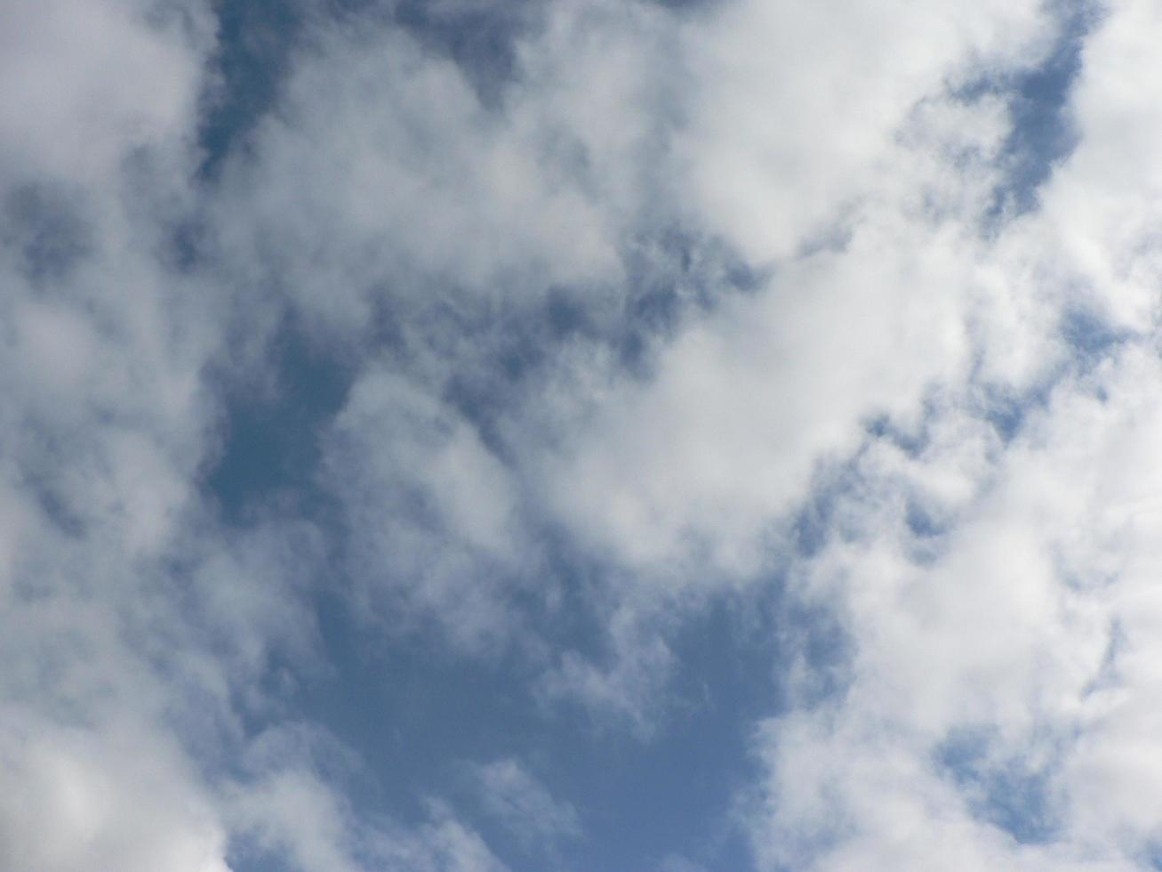 Beautiful blue sky with clouds background. Sky clouds. Air and fluffy clouds in the blue sky on a sunny day, background texture. Copy space. The concept of hope. photo