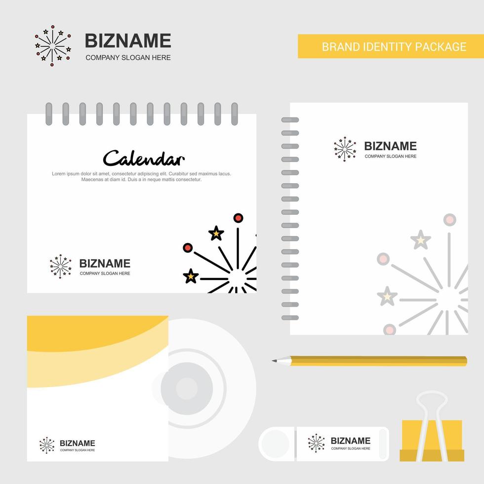 Blast Logo Calendar Template CD Cover Diary and USB Brand Stationary Package Design Vector Template