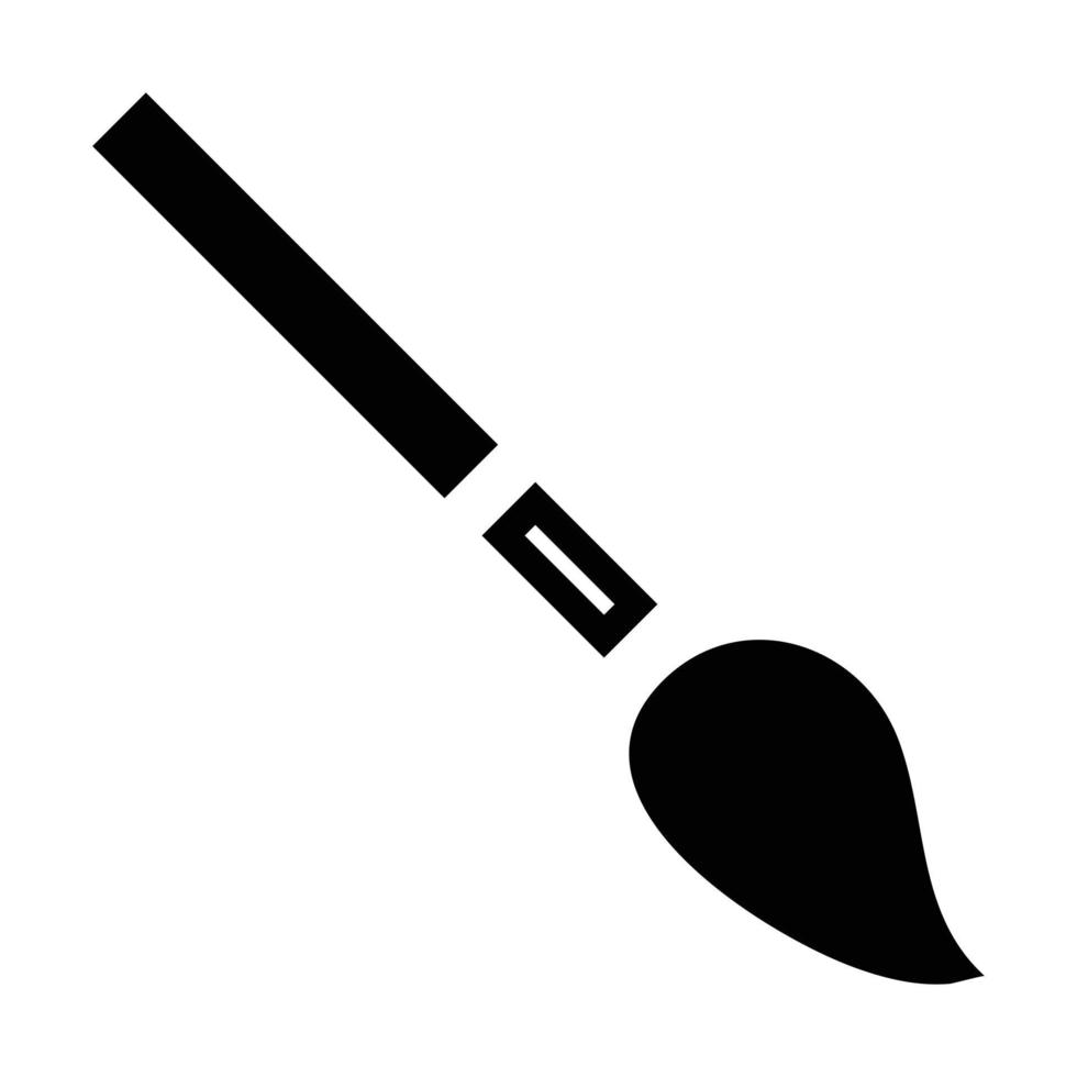 Pencil brush icon, simple style vector