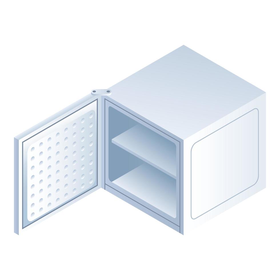 Ice freezer icon, isometric style vector