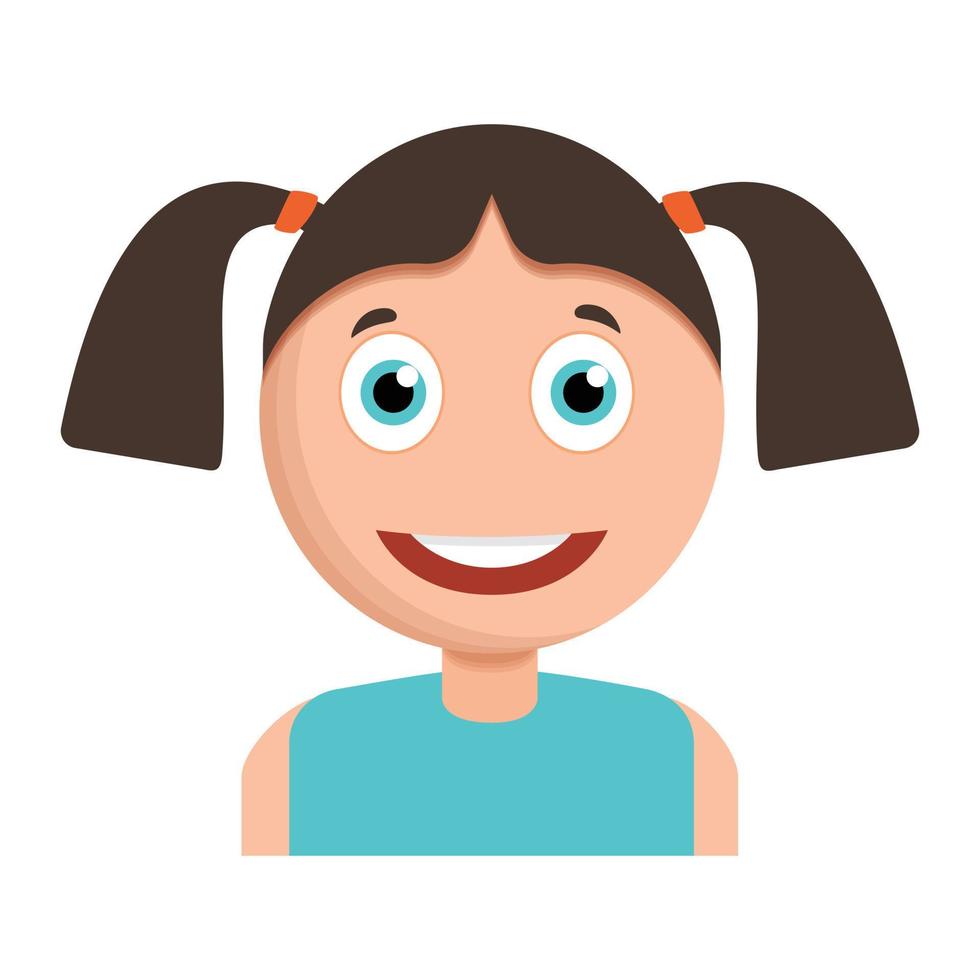 Smiling girl icon, cartoon style 14180713 Vector Art at Vecteezy Smiling girl icon, cartoon style 14180713 Vector Art at Vecteezy