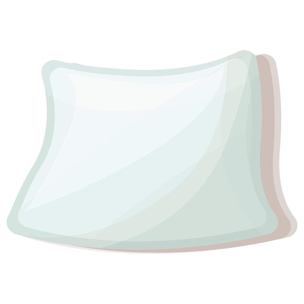 Soft pillow icon, cartoon style vector