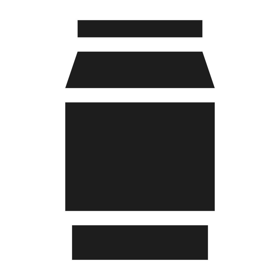 Polycarbonate jar icon, simple style vector