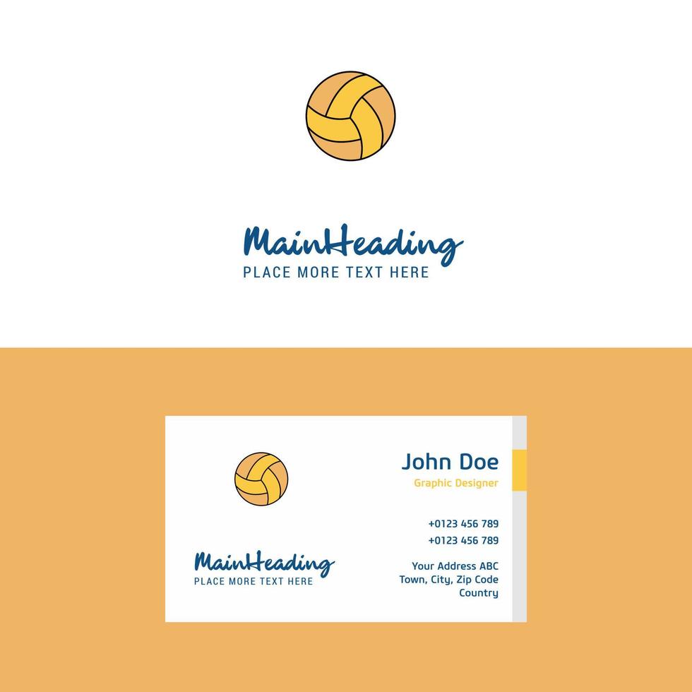 Flat Basketball Logo and Visiting Card Template Busienss Concept Logo Design vector