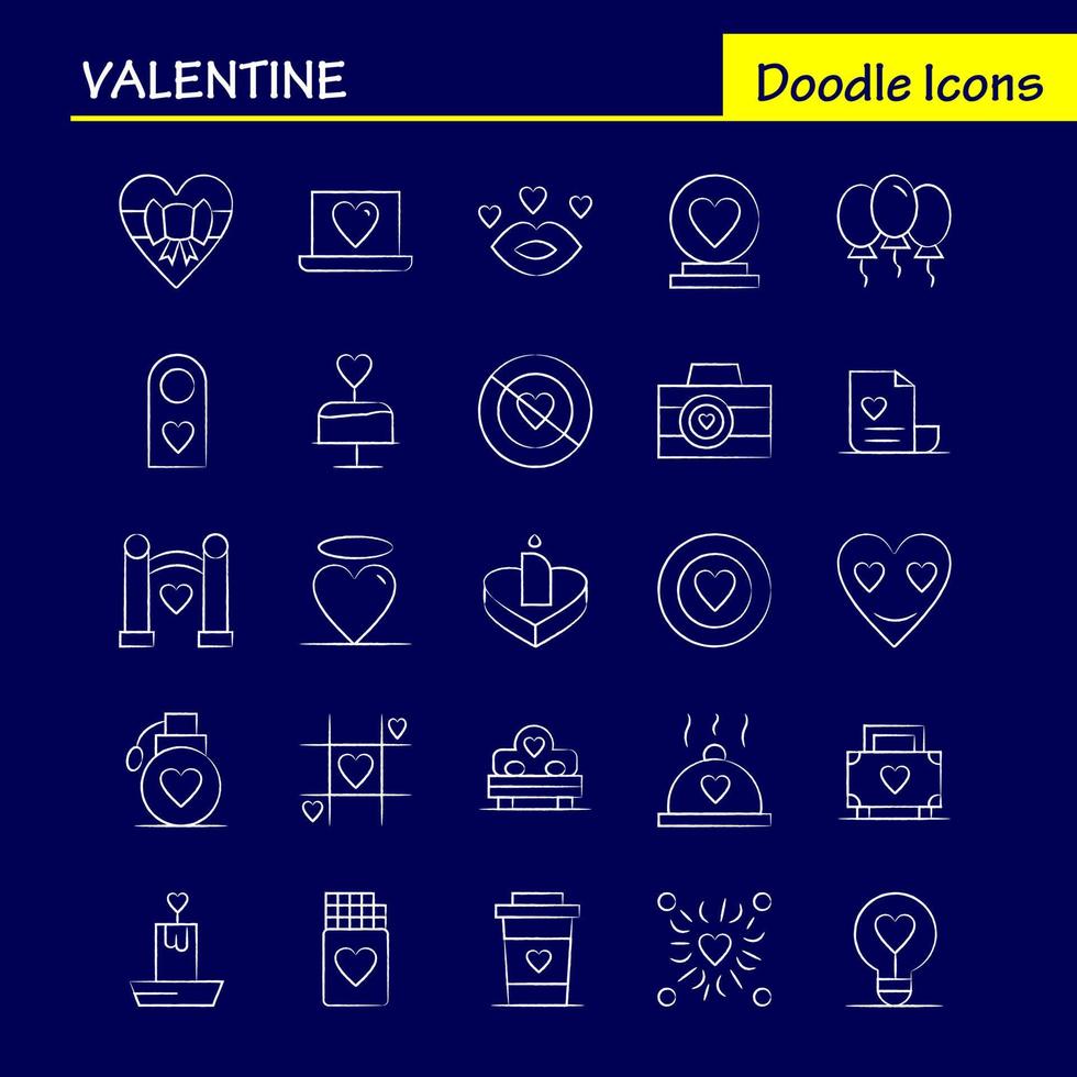 Valentine Hand Drawn Icons Set For Infographics Mobile UXUI Kit And Print Design Include Tag Sign Love Valentine Romantic Love Heart Valentine Icon Set Vector