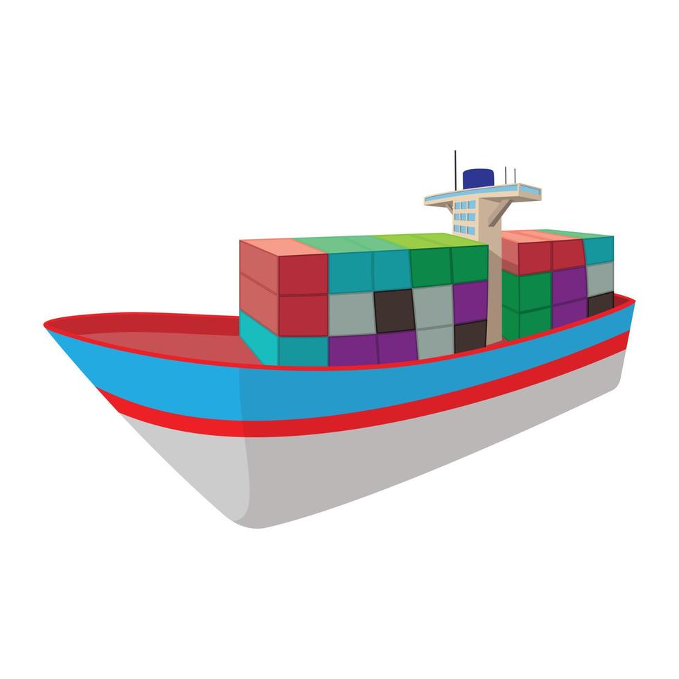 Dry cargo cartoon icon vector