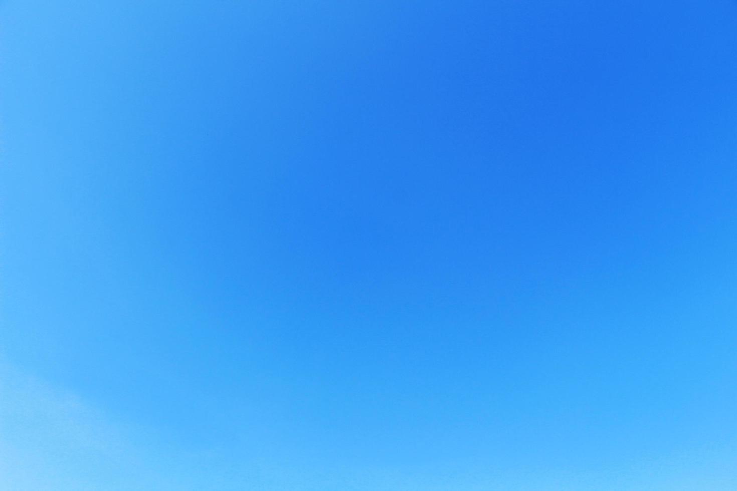 The blue sky had no clouds in the daytime. photo