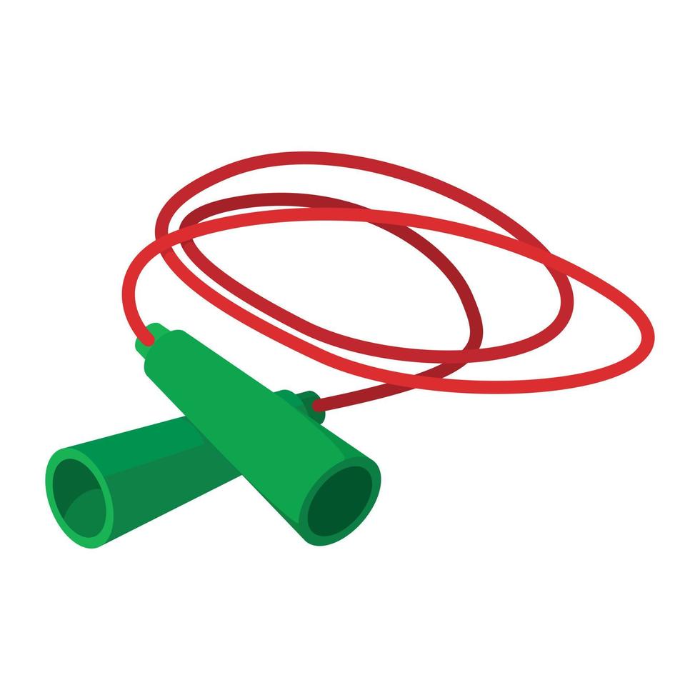 Skipping rope cartoon icon vector