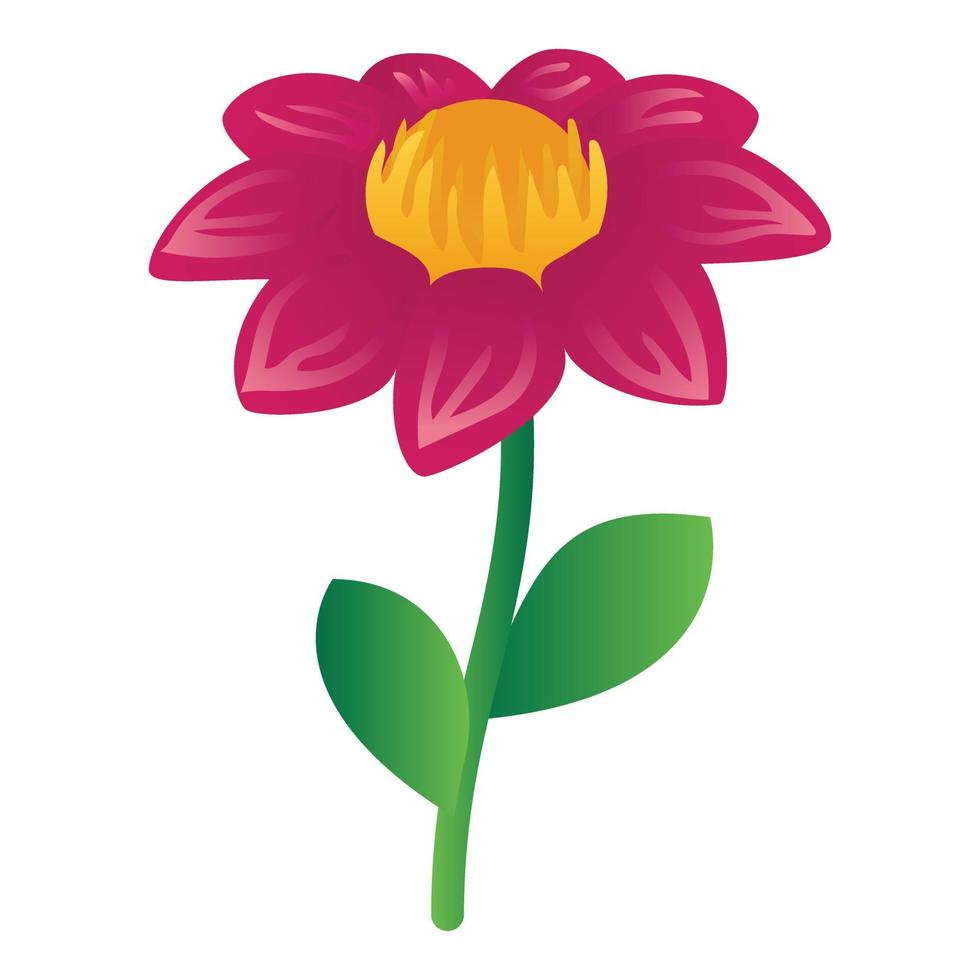 icono de flor de miel, estilo isométrico vector