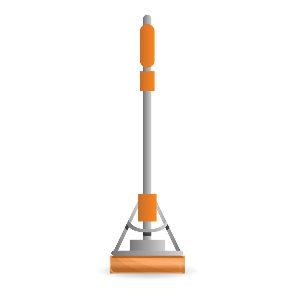 Modern mop icon, cartoon style vector