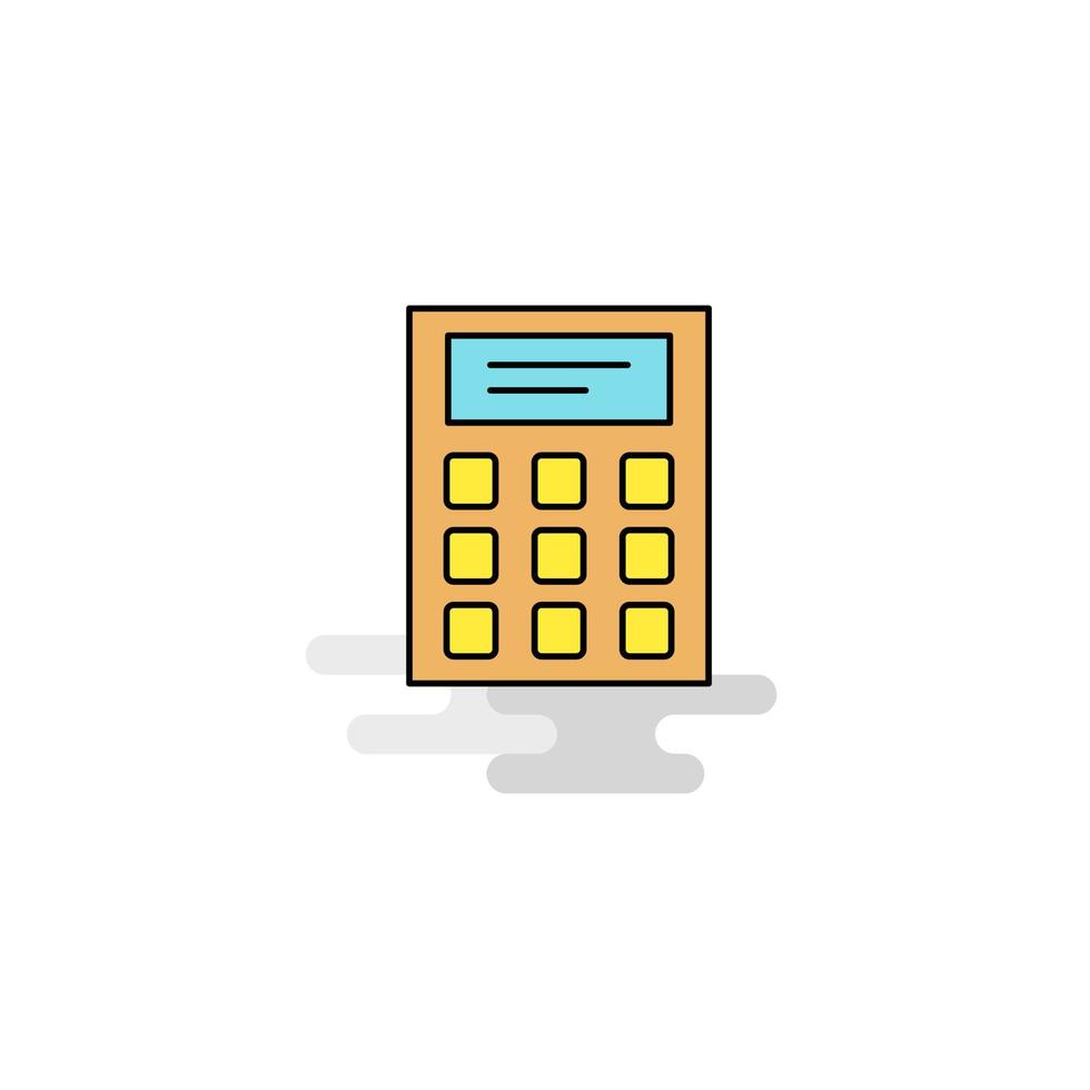 Flat Calculator Icon Vector