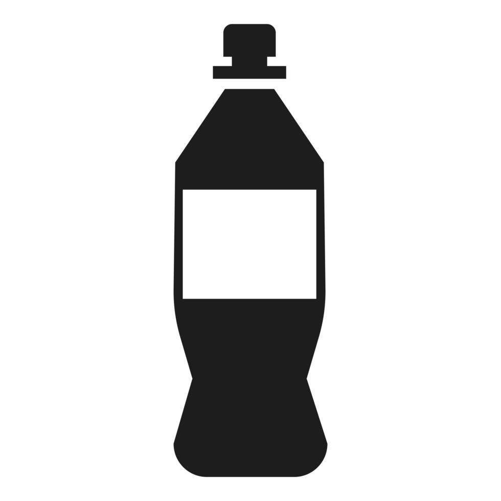 icono de botella de plástico, estilo simple vector