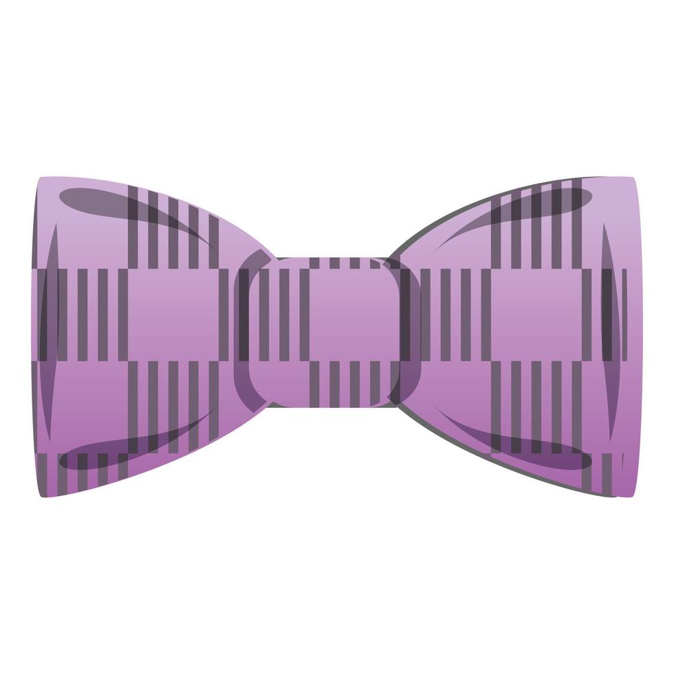 Polka bow tie icon, cartoon style vector