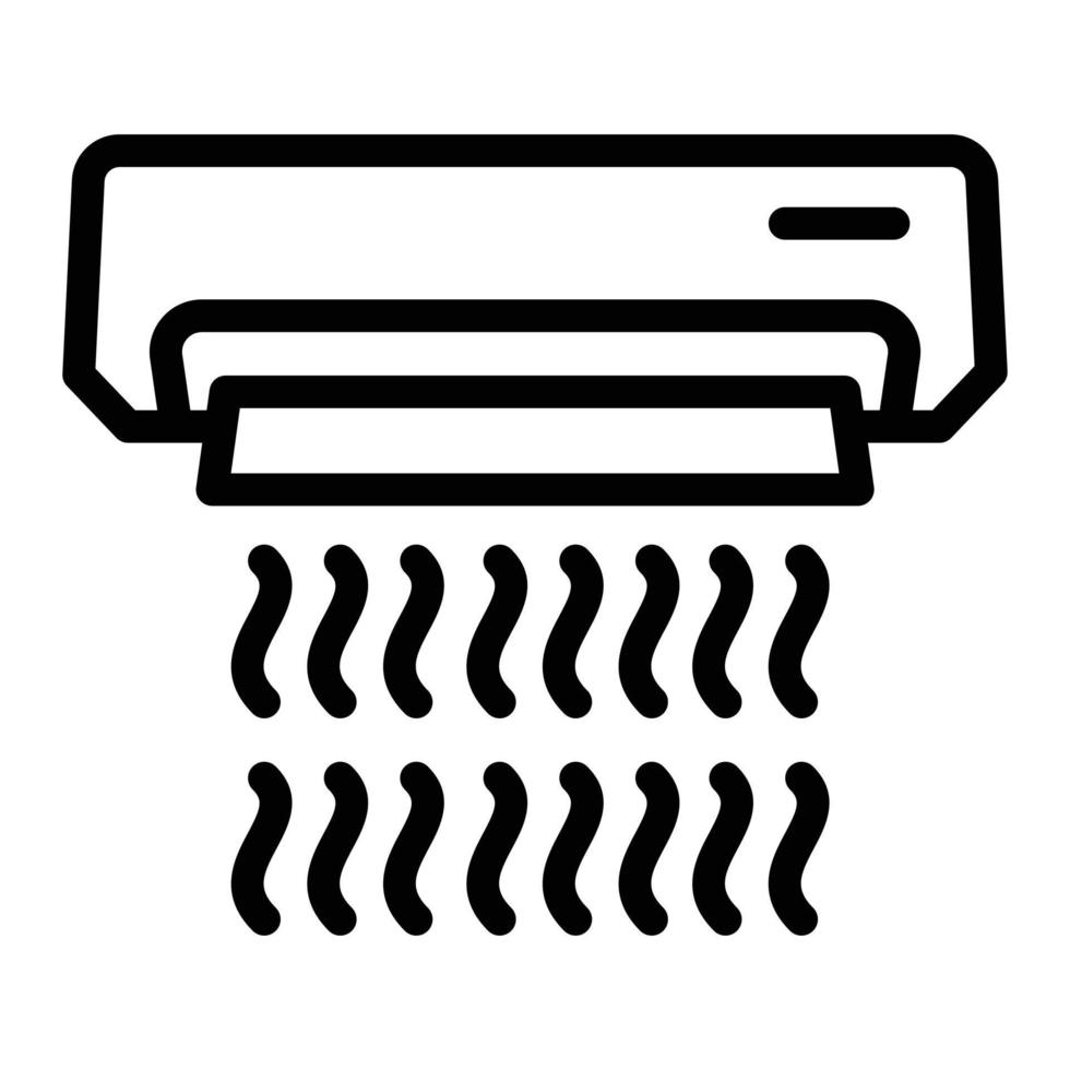 Work conditioner icon, outline style vector