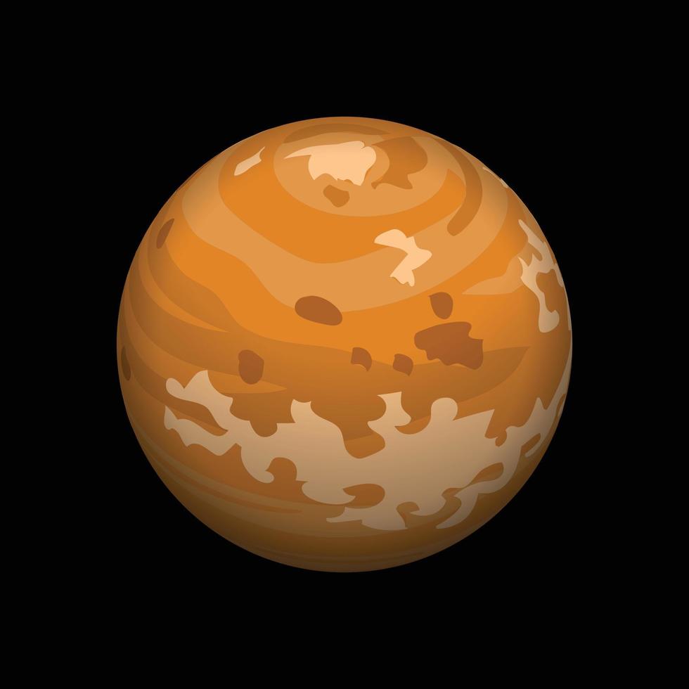 icono del planeta venus, estilo isométrico vector