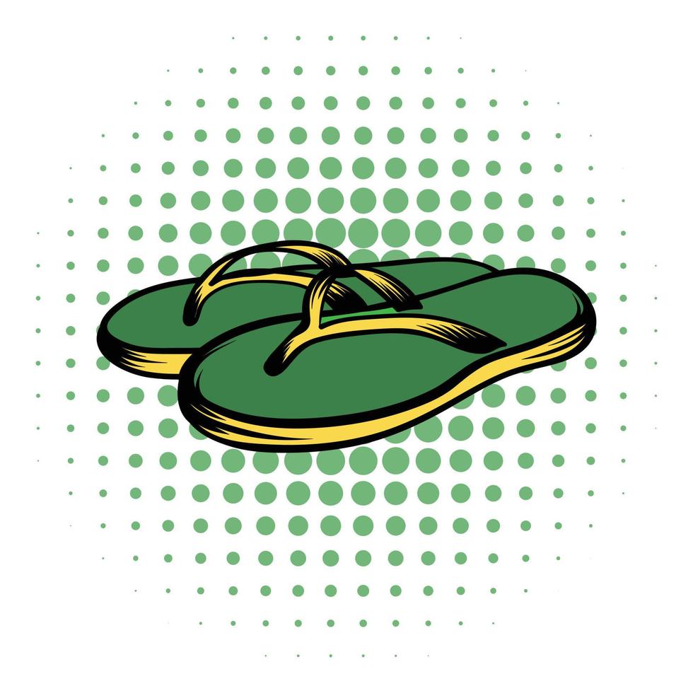 playa verde tangas comics icono vector