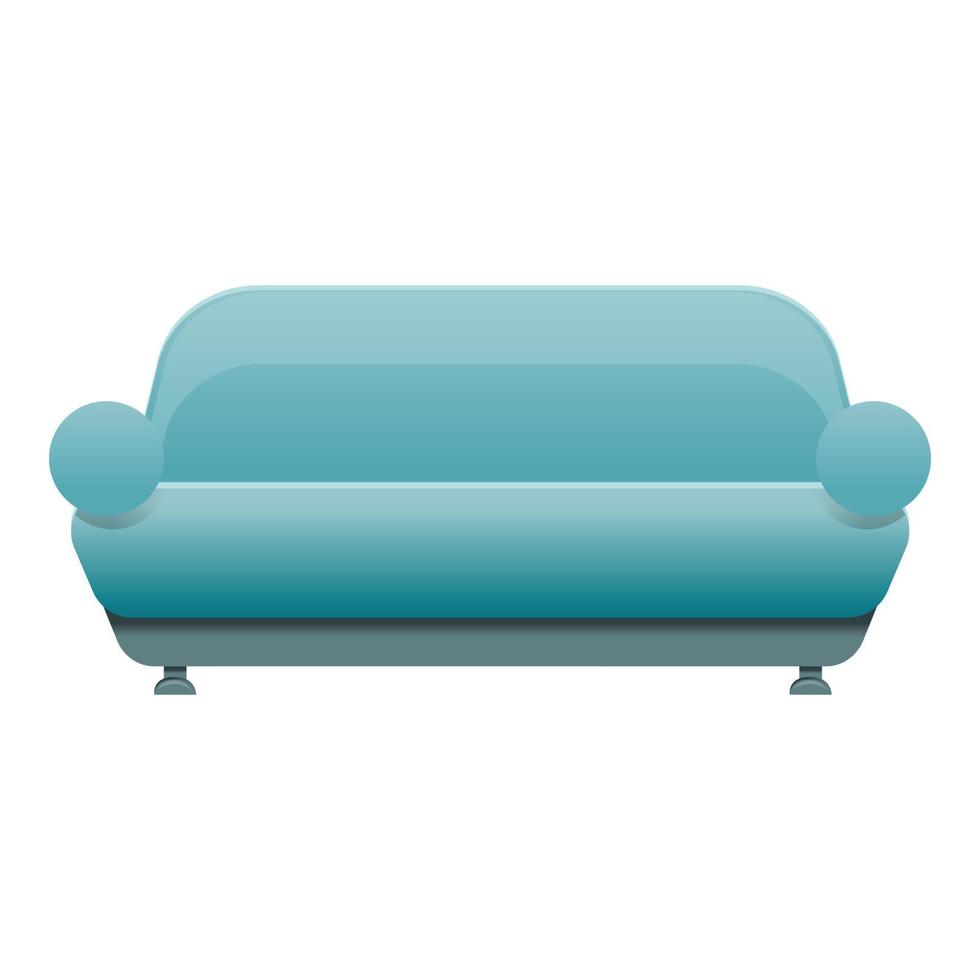 icono de sofá moderno, estilo de dibujos animados vector