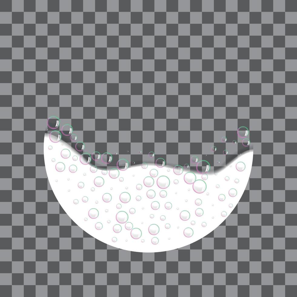 Sponge foam icon, realistic style vector