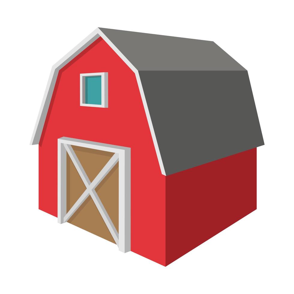 Shed cartoon icon vector