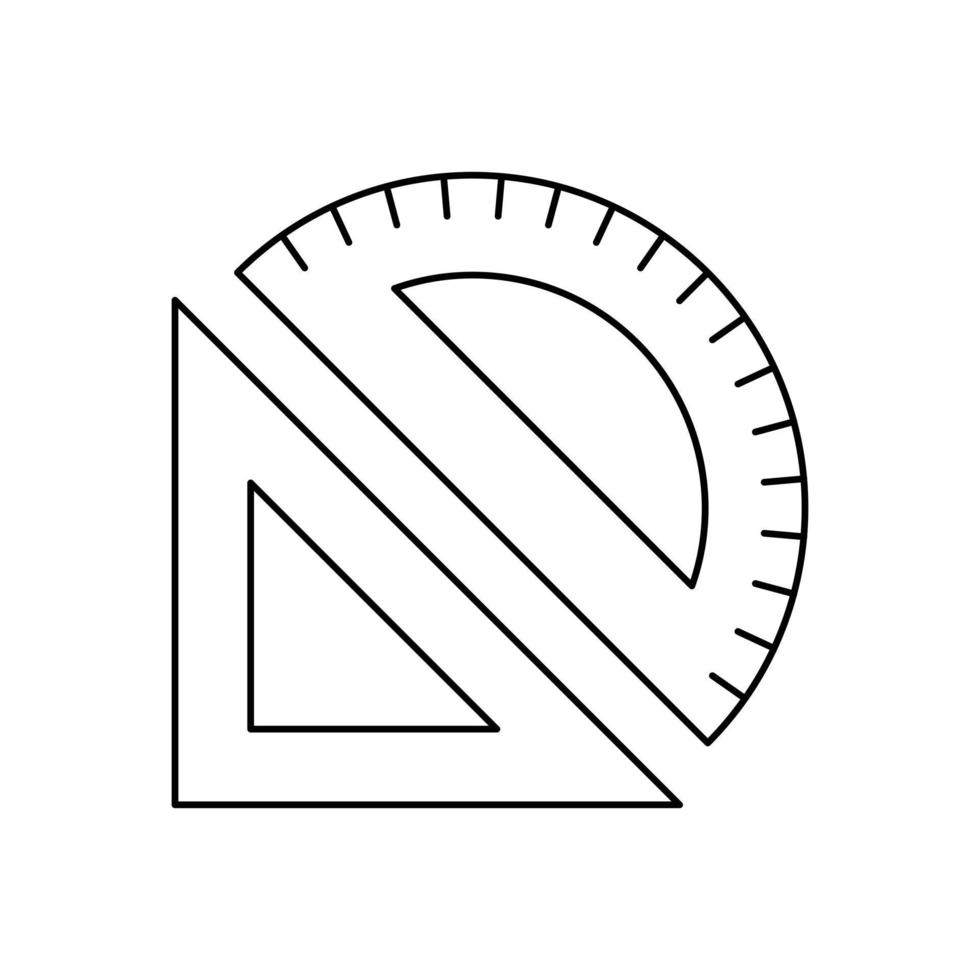Measuring instruments line icon vector