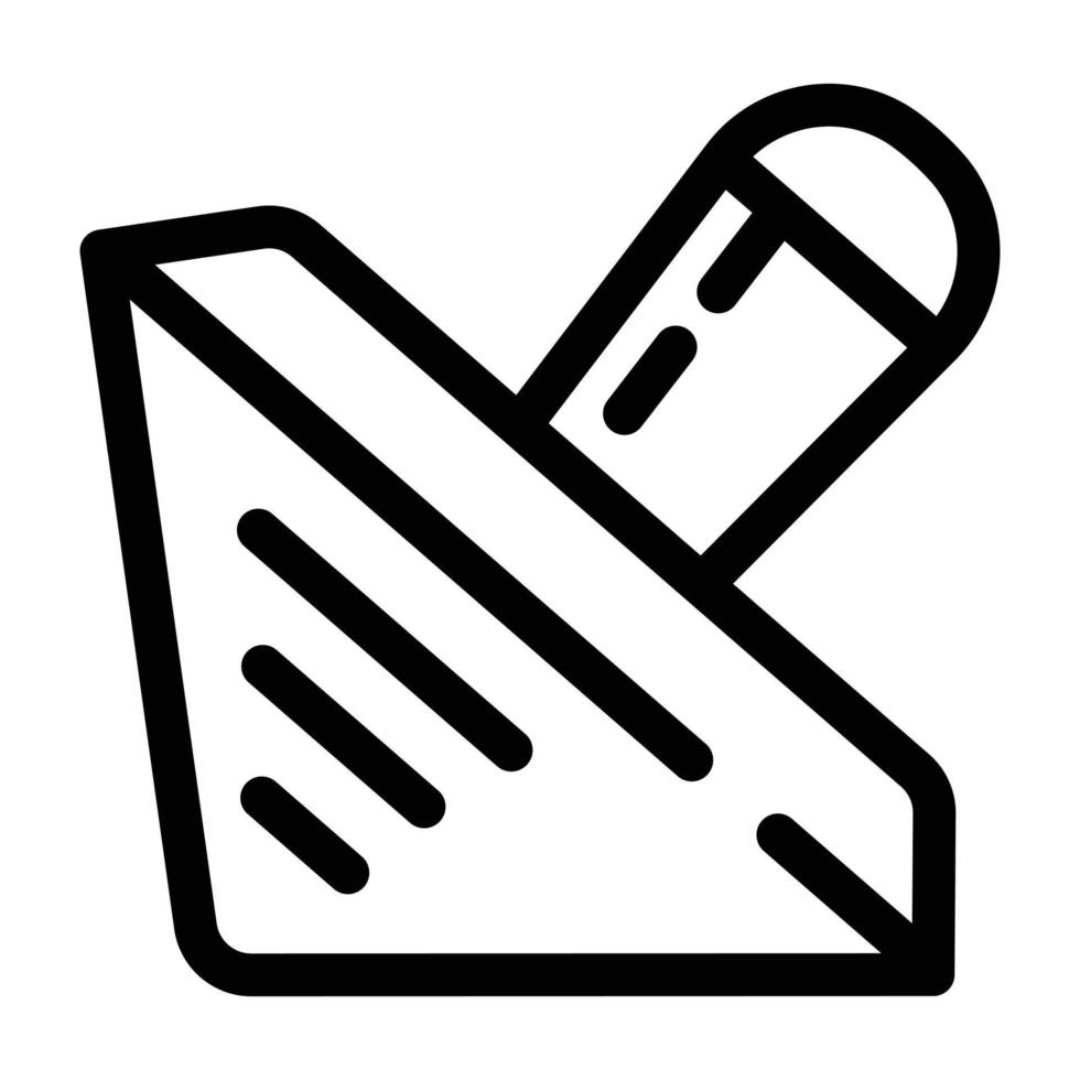 Wood dreidel icon, outline style vector