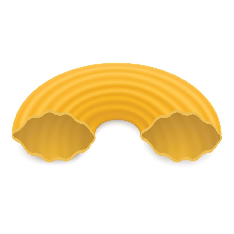 Macaroni icon, realistic style vector