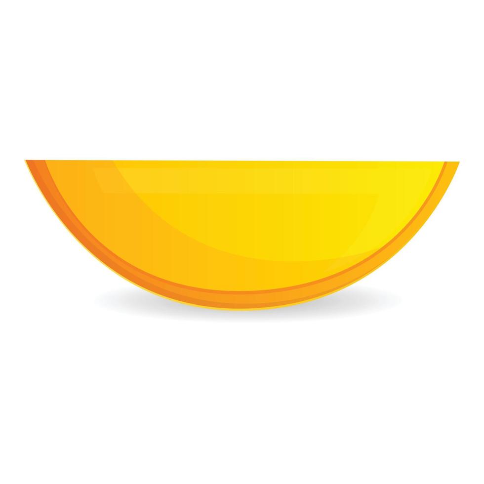 pieza fresca de icono de mango, estilo de dibujos animados vector