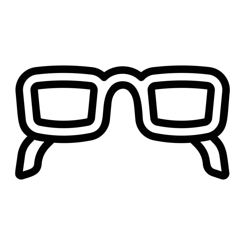 Eye glasses icon, outline style vector