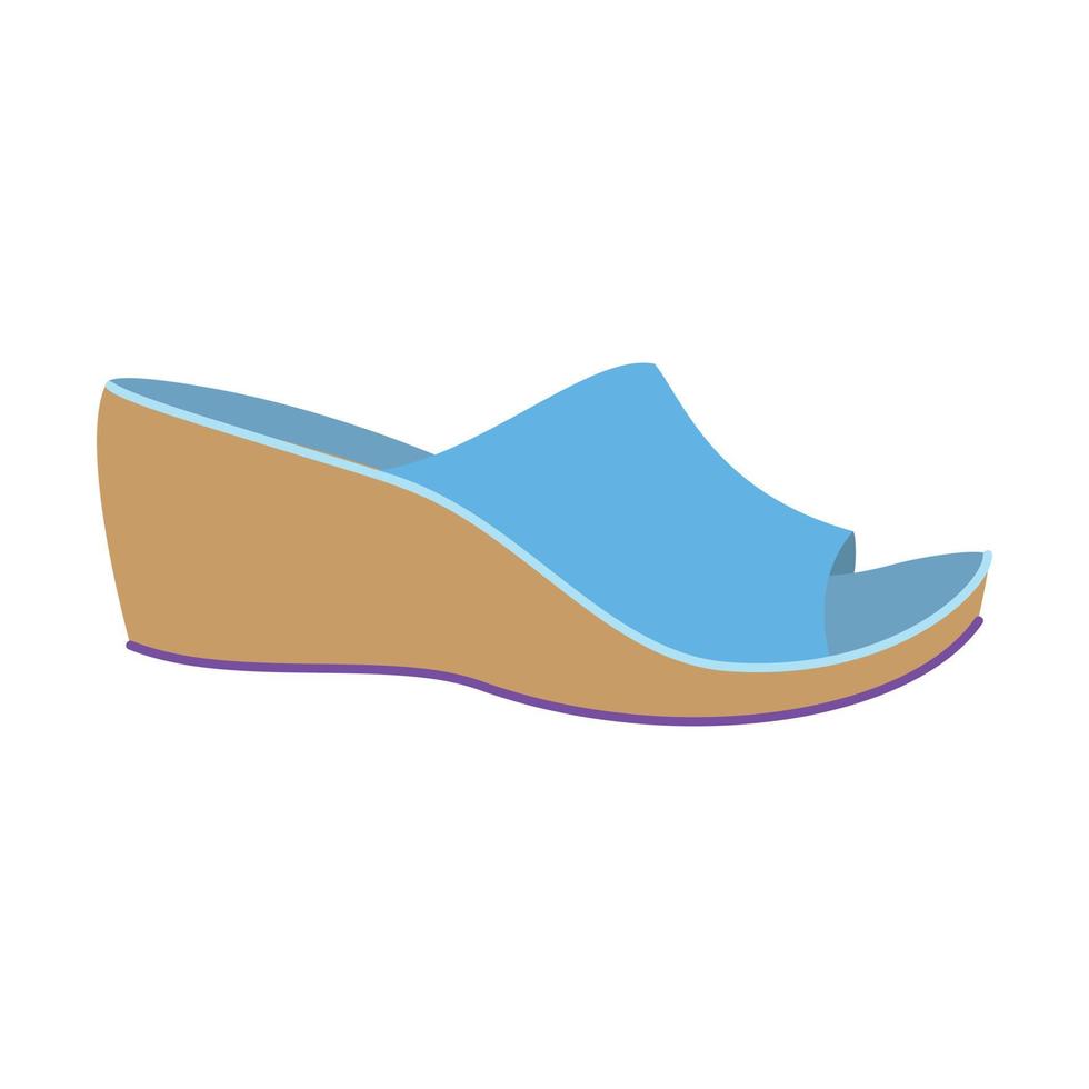 icono de zapatillas de mujer, estilo plano vector