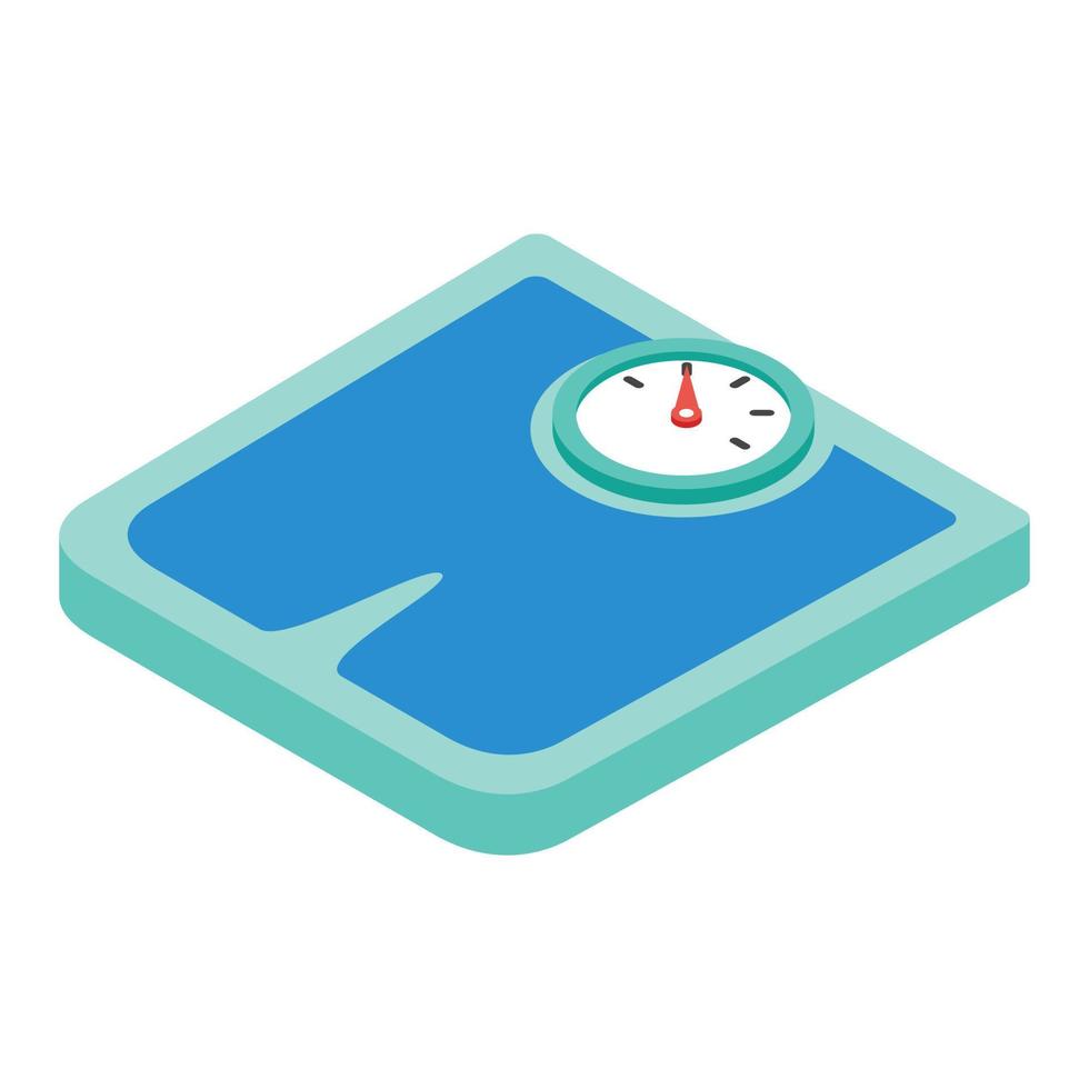 Weighing machine isometric 3d Icon vector