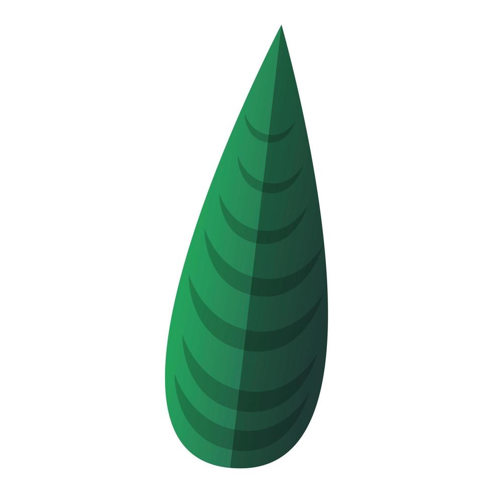 Elephant ear leaf icon, cartoon style vector