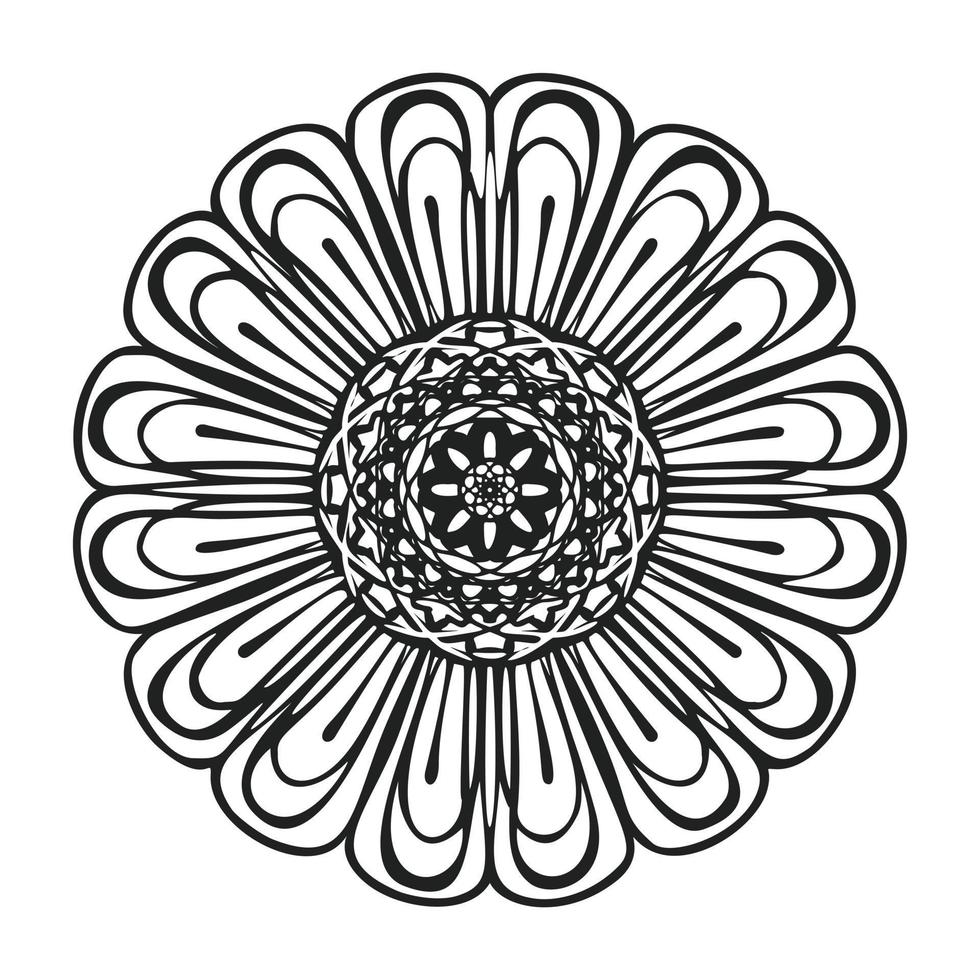 icono de manzanilla, estilo simple vector