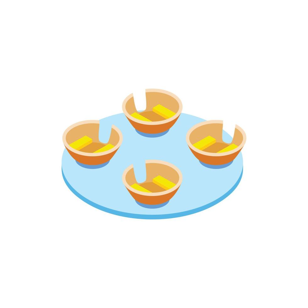 Carousel isometric 3d icon vector