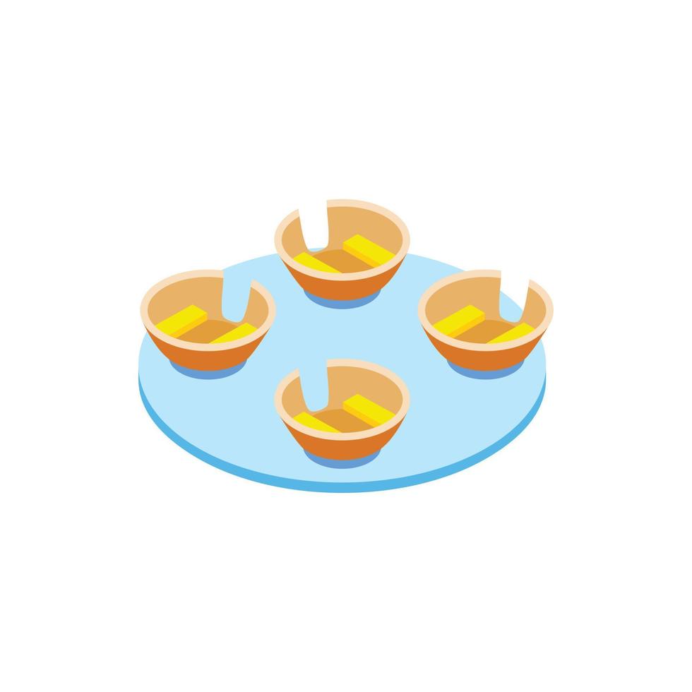 Carousel isometric 3d icon vector