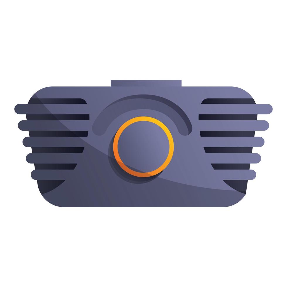 Old school radio icon, cartoon style vector