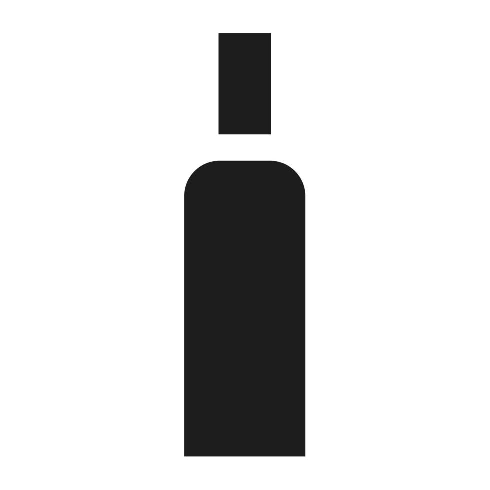 icono de botella de alta densidad, estilo simple vector