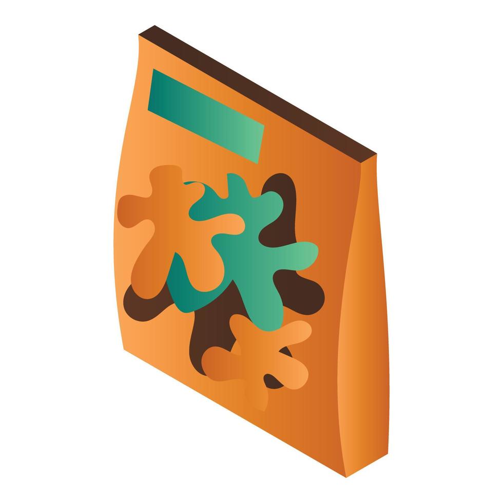 Jelly package icon, isometric style vector