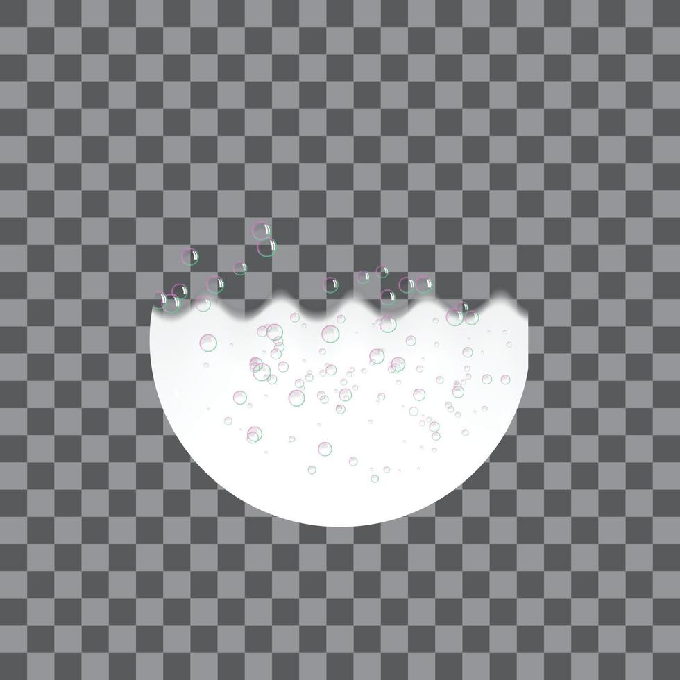 Shaving foam icon, realistic style vector