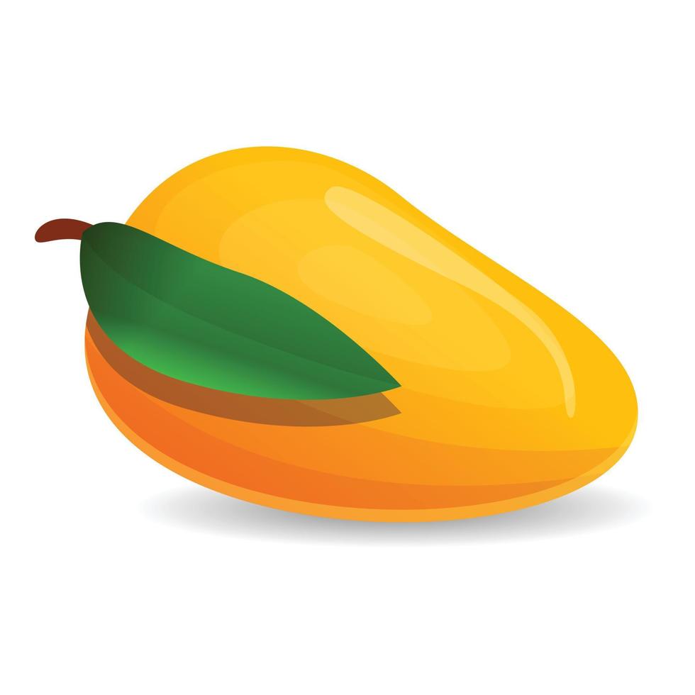 Mango icon, cartoon style vector