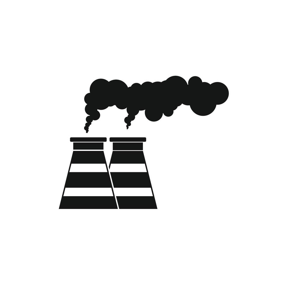 icono de pipa de fumar, estilo simple vector