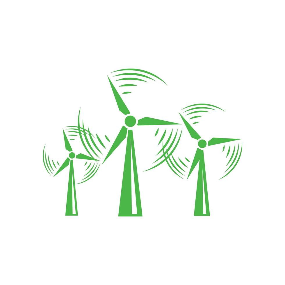 Windmill icon, simple style vector