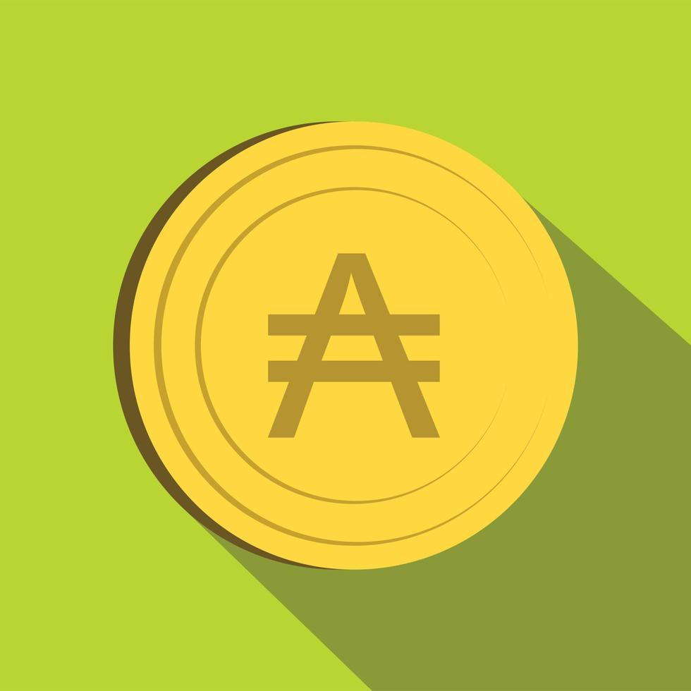 Austral icon, flat style vector