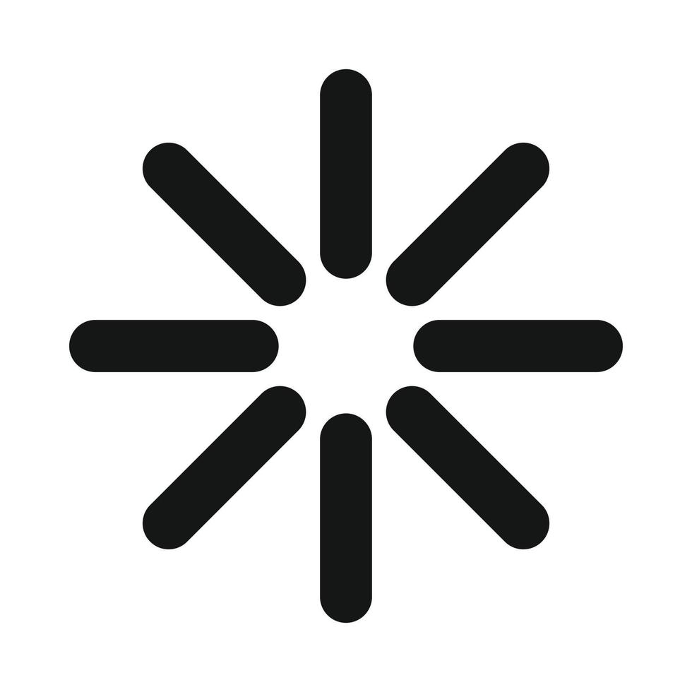 Loading circle sign icon, simple style vector