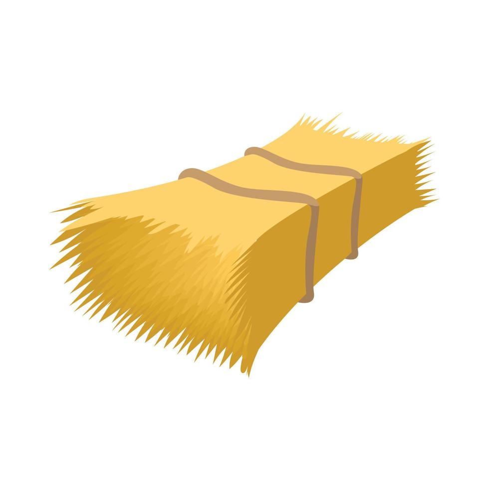 Haystack cartoon icon vector