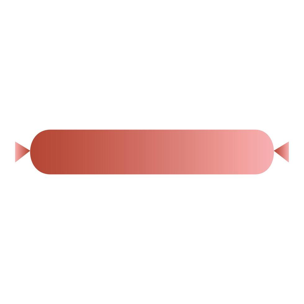 icono de salchicha, estilo isométrico vector
